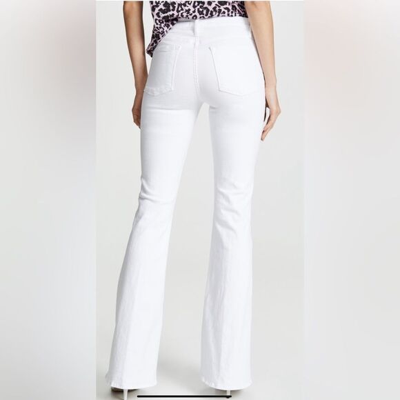 Frame Denim Le High Flare Jeans in Blanc White Sz 31 - Picture 2 of 13